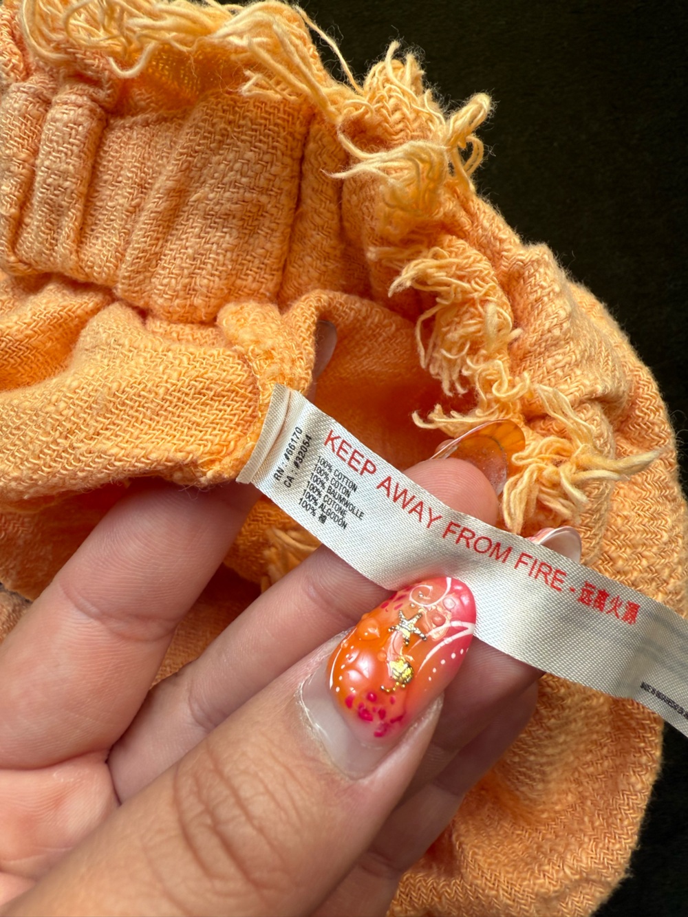 Free People Light Orange Two Piece Tank and Shorts Set, Size M, EUC - Picture 5 of 9
